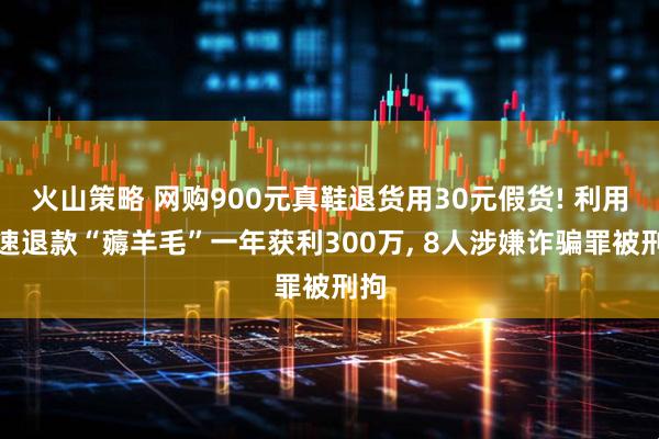 火山策略 网购900元真鞋退货用30元假货! 利用极速退款“薅羊毛”一年获利300万, 8人涉嫌诈骗罪被刑拘